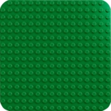 Конструктор LEGO DUPLO Classic Зелена будівельна пластина, 1 деталь (10460) - Pampik - 3