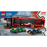 Lego City Constructor F1 вантажівка з автомобілями RB20 та AMR24, 1086 деталей (60445) - Pampik