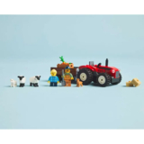 Конструктор LEGO City Червоний фермерський трактор з причепом та вівцями, 116 деталей (60461) - Pampik - 8