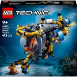 Конструктор LEGO Technic Глибоководний дослідний підводний човен, 413 деталей (42201) - Pampik