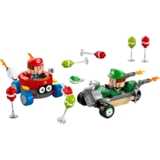 Конструктор Lego Super Mario Kart Baby Mario vs. Baby Luigi, 321 деталь (72034) - Pampik - 5