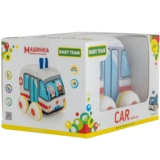 Игрушка текстильная Baby Team Машинка Скорая помощь (8420) - Pampik - 4