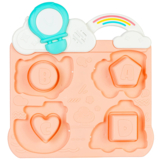 Іграшка музична Baby Team Пазл-сортер Транспорт, рожевий (8648_транспорт рожевий) - Pampik - 4