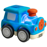 Игрушка Baby Team Мини-транспорт Паровозик, синий (8604_синий паровозик) - Pampik - 2