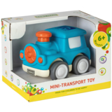 Игрушка Baby Team Мини-транспорт Паровозик, синий (8604_синий паровозик) - Pampik - 3