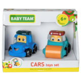 Набор игрушек Baby Team Машинки с катком, 2 шт. (98603_набор с катком) - Pampik - 2