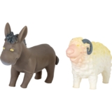 Набір іграшок Baby Team Тварини ферми Віслючок та Баранчик, 2 шт. (8756_набір з барашком) - Pampik