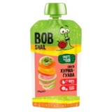 Пюре фруктове Bob Snail Смузі Хурма-Гуава, пастеризоване, 120 г - Pampik