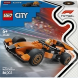 Конструктор LEGO City Пілот F1 з автомобілем для перегонів команди McLaren, 86 деталей (60442) - Pampik