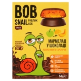 Фруктово-овочевий мармелад Bob Snail Яблуко-Манго-Гарбуз-Чіа в бельгійському молочному шоколаді, 54 г - Pampik