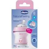 Пляшечка для годування Chicco Natural Feeling Color з силіконовою соскою, 150 мл, рожевий (81311.10) - Pampik - 9