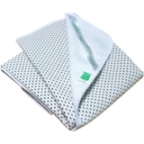 Багаторазова непромокальна пелюшка Еко Пупс Soft Touch Premium Black Point, 90х65 см, білий - Pampik