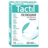 Одноразові пелюшки Tactil, 60х60 см, 10 шт. - Pampik