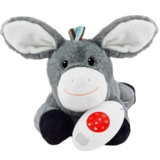 Уценка. Музыкальная мягкая игрушка ZAZU Ослик ДОН, с белым шумом (ZA-DON-01) - Pampik