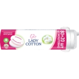 Ватные косметические диски Lady Cotton, 80+20 шт. - Pampik