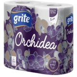 Туалетний папір Grite Orchidea, тришаровий, 4 рулони (499946) - Pampik