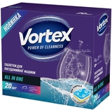 Таблетки для посудомийної машини Vortex Аll in 1, 20 шт. - Pampik