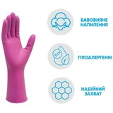 Перчатки латексные Добра Господарочка, сверхпрочные, размер L - Pampik - 4