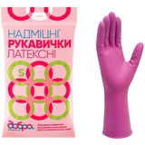 Перчатки латексные Добра Господарочка, сверхпрочные, размер S - Pampik - 2