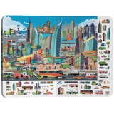 Книга-картонка. Великий віммельбух. Транспорт, з меганаліпками (F00019807) - Pampik - 7