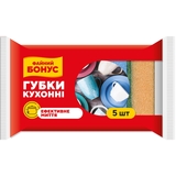 Губка кухонная Бонус Суперпена, 5 шт. - Pampik