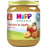 Органічне фруктове пюре HiPP Абрикос-Яблуко, 125 г - Pampik