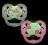 Пустышка Dr. Brown's Advantage, с подсветкой, 0-6 мес., розовый, 2 шт. (PA12003-INTLX) - Pampik - 3