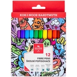 Фломастери Koh-i-Noor Teenage , 12 шт. (771002/12) - Pampik