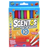 Набор ароматных маркеров для рисования Scentos Тонкая линия, 10 цветов (40720) - Pampik