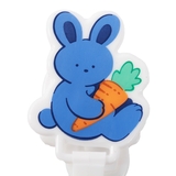 Ланцюжок для пустушки Lindo Зайка, з кліпсою, блакитний (Pk 015) - Pampik - 2