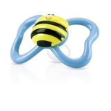 Анатомическая пустышка Nuby Веселые жучки, 0-6 мес., голубой (5880SFSMblubee) - Pampik