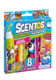 Набор ароматных маркеров для рисования Scentos Плавная линия, 8 цветов (40605) - Pampik