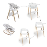 Стульчик для кормления BabyGO Levels 5 в 1, белый (51011) - Pampik - 9