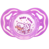 Пустушка силіконова Baby Team, класична, 6+ міс., фіолетовий (3014) - Pampik