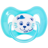 Пустушка силіконова Baby Team, класична, 0-6 міс., блакитний (3007_голубой) - Pampik