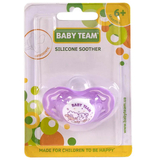 Пустушка силіконова Baby Team, ортодонтична, 6+ міс., фіолетовий (3011) - Pampik - 3