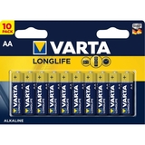 Батарейки Varta Longlife AA Bli Alkaline, 10 шт. (4106101461) - Pampik - 3