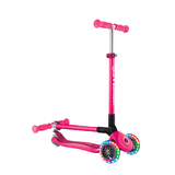 Самокат Globber Primo Foldable Lights, розовый (432-110-3) - Pampik - 4