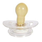 Пустышка Курносики Я люблю маму, круглая, 0-6 мес., розовый (7017 0+ маму) - Pampik