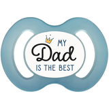 Пустушка силіконова Baby-Nova, симетрична, 6-18 міс., блакитний з синім, 2 шт. (3962017) - Pampik - 3