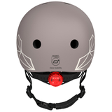 Шолом захисний Scoot and Ride з ліхтариком, р.XXS/XS, коричневий (SR-181206-BROWNLINES) - Pampik - 5