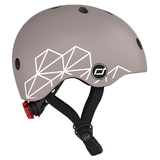 Шолом захисний Scoot and Ride з ліхтариком, р.XXS/XS, коричневий (SR-181206-BROWNLINES) - Pampik - 2