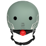 Шолом захисний Scoot and Ride з ліхтариком, р.XXS/XS, зелений (SR-181206-GREENLINES) - Pampik - 5