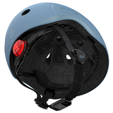 Шолом захисний Scoot and Ride з ліхтариком, р.S/M, синій (SR-190605-STEEL) - Pampik - 7