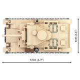 Конструктор Cobi Вторая Мировая Война Танк Panzer III, 292 детали (COBI-2712) - Pampik - 6