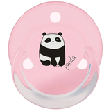 Пустышка силиконовая Baby-Nova Turtle&Panda Uni, круглая, 0-24 мес., розовый и сиреневый, 2 шт. (3962097) - Pampik - 2