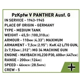 Конструктор Cobi Друга Світова Війна Танк Panzer V Пантера, 298 деталей (COBI-2713) - Pampik - 7