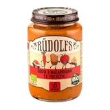 Пюре Rudolfs Овочі з макаронами та лососем, 190 г - Pampik