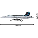 Конструктор Cobi Топ Ган 2 Винищувач-бомбардувальник F/A-18E/F Супер Хорнет, 570 деталей (COBI-5805) - Pampik - 8