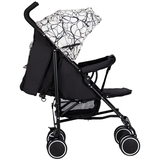 Прогулянкова коляска-тростина FreeON Simple Black-White, чорний з білим (48549) - Pampik - 2